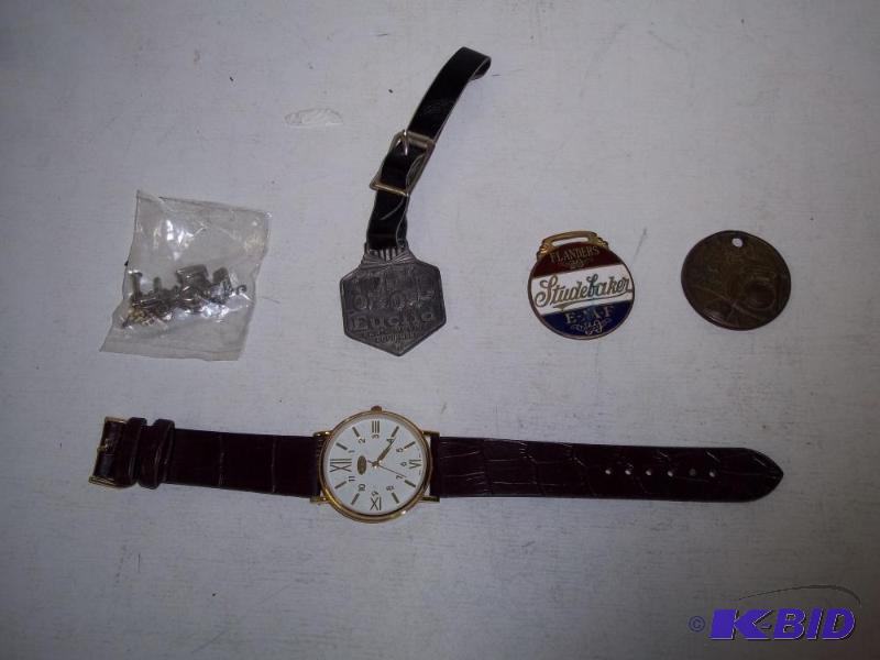 lot 109 image: Watch and misc pendants...