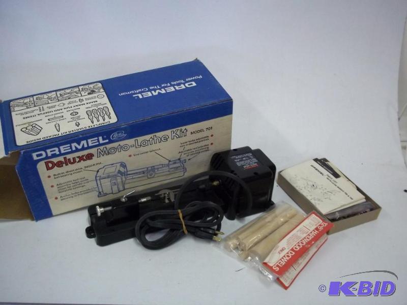 lot 3 image: Dremel Deluxe Moto-Lathe Kit...