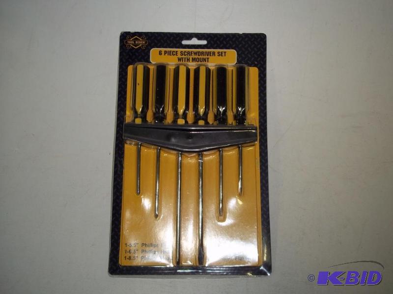 lot 38 image: New 6 piece screwdriver set...