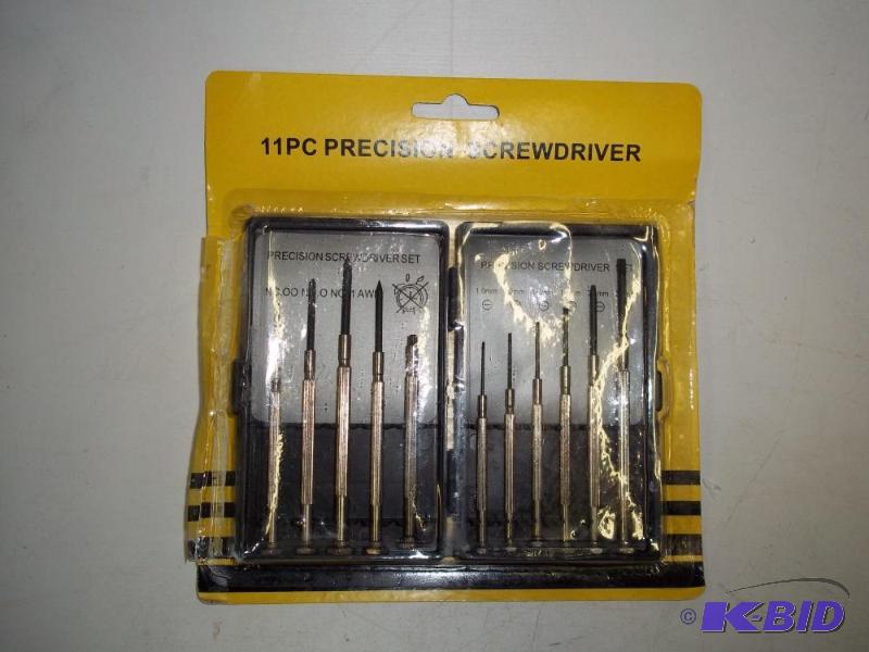 lot 44 image: New 11 Piece precision screwdriver set...