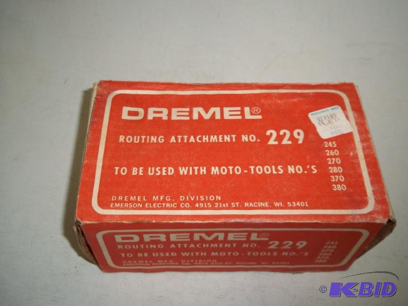 lot 5 image: Dremel routing attachment No. 229...