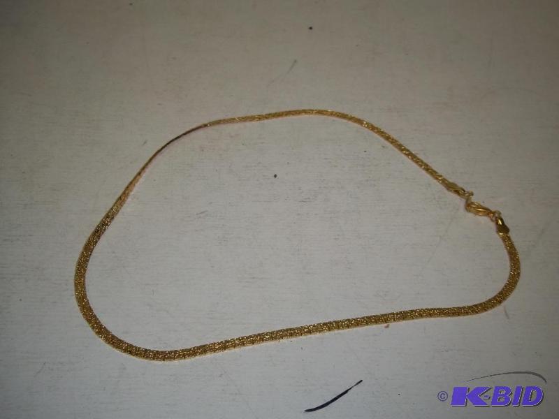 lot 96 image: Gold Tone Chain Necklace...
