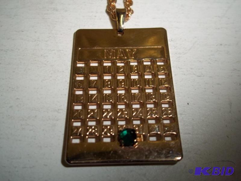 lot 99 image: May Birthstone Necklace...