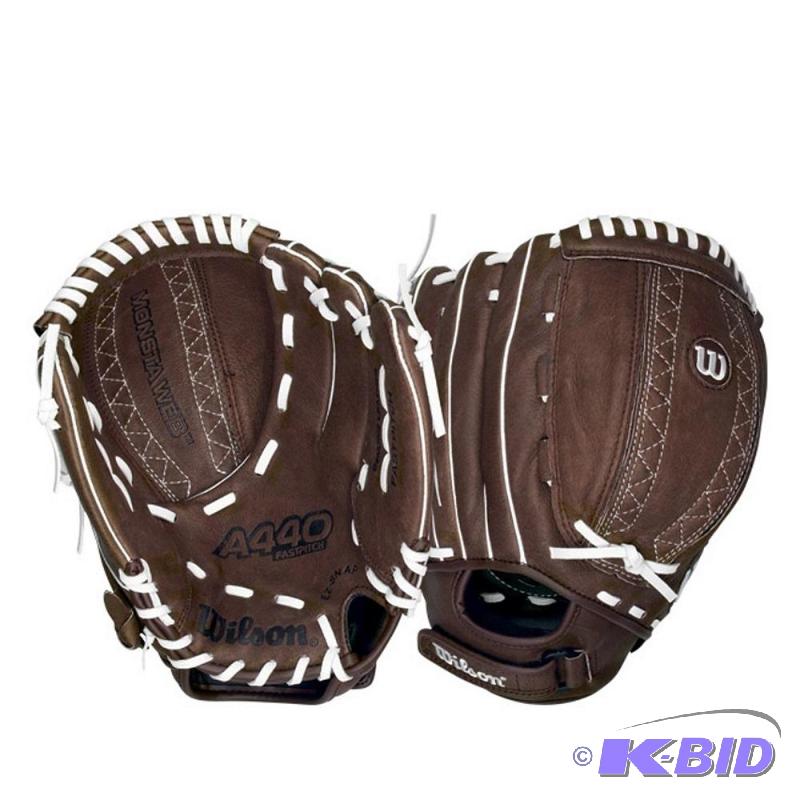 lot 18 image: New Wilson A440 FP11 Fielders Throw Fastpitc...