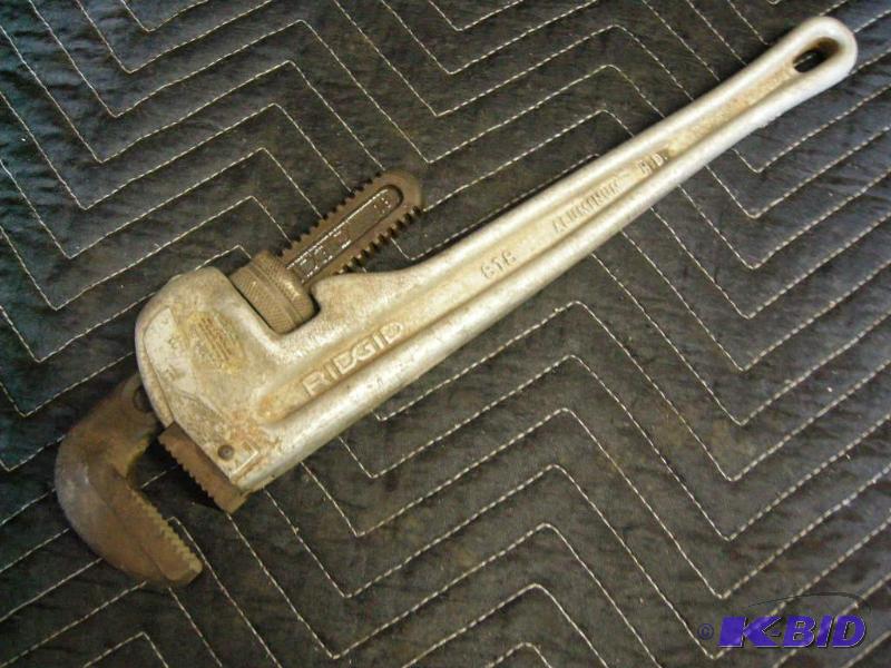 lot 21 image: Ridgid pipe wrench