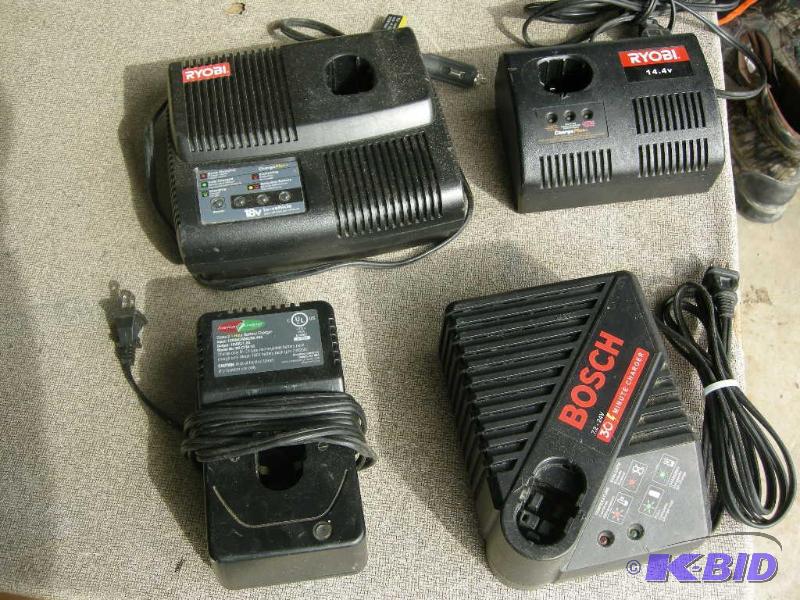 lot 69 image: Cordless tool chargers