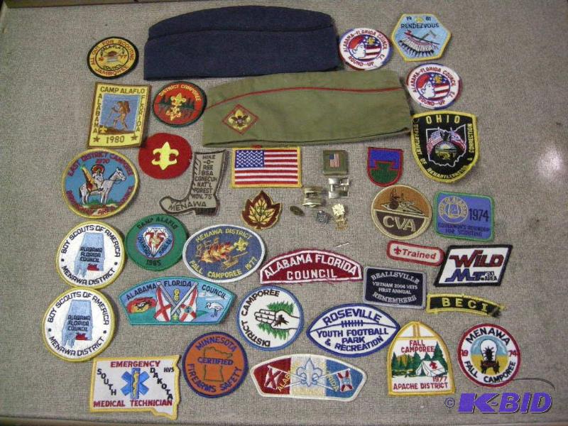 lot 84 image: Boy Scout Pins-n-patches