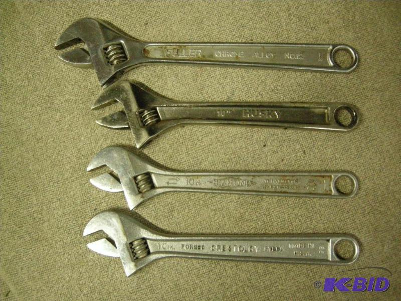 lot 92 image: 4 Crescent type wrenches