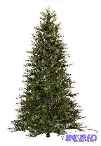 lot 4 image: Mcleland Design 7.5 Franklin Tree.  Tested Lights work.  New in Box. Ready for Christmas 2015