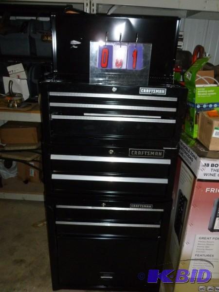 Craftsman 3 piece toolbox set with key and ro...