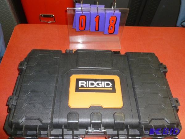 Rigid hinged tool case. 13&quot x 22&quot a...