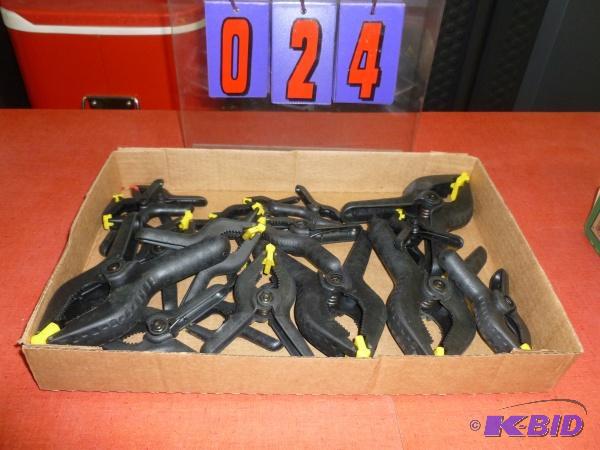 Flat of spring clamps. As shown. Terms. Cash ...