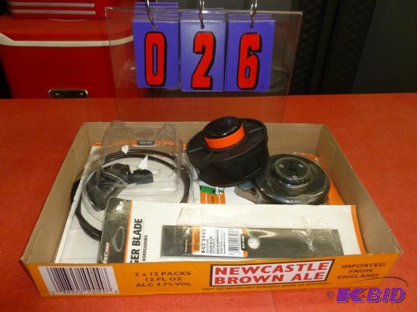 Flat of trimmer parts. As shown. Terms. Cash ...