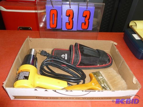 Flat with heat gun and misc. As shown. Terms....