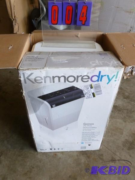 Kenmore 70 pint dehumidifier. Appears to be i...