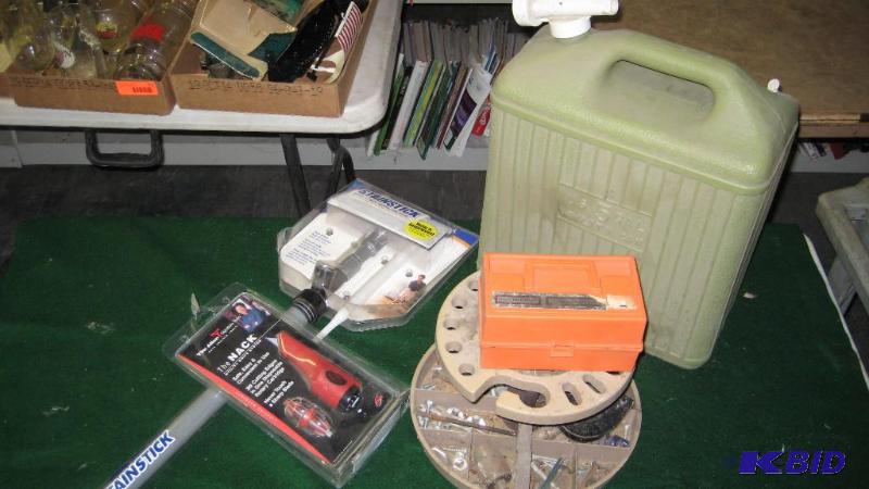 Stain Stick, 5 gallon water jug, bit holder b...