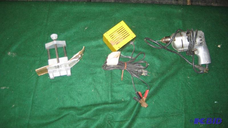 Electric Black &amp Decker Drill, Battery Ch...