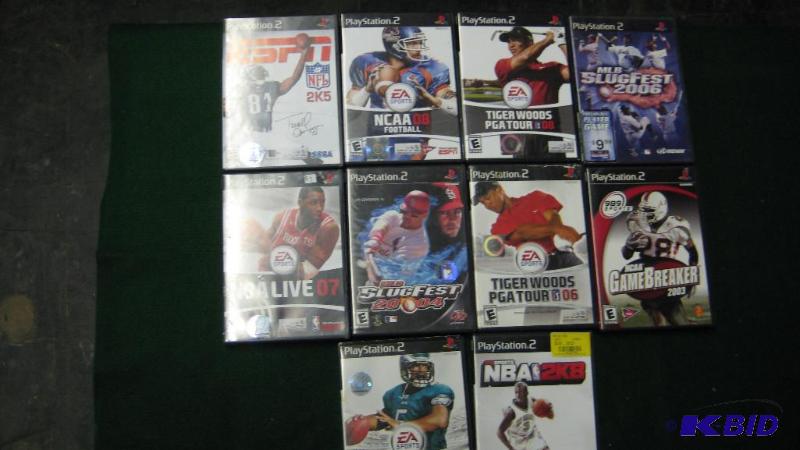 lot 244 image: Playstation II Sports Theme Video Games...