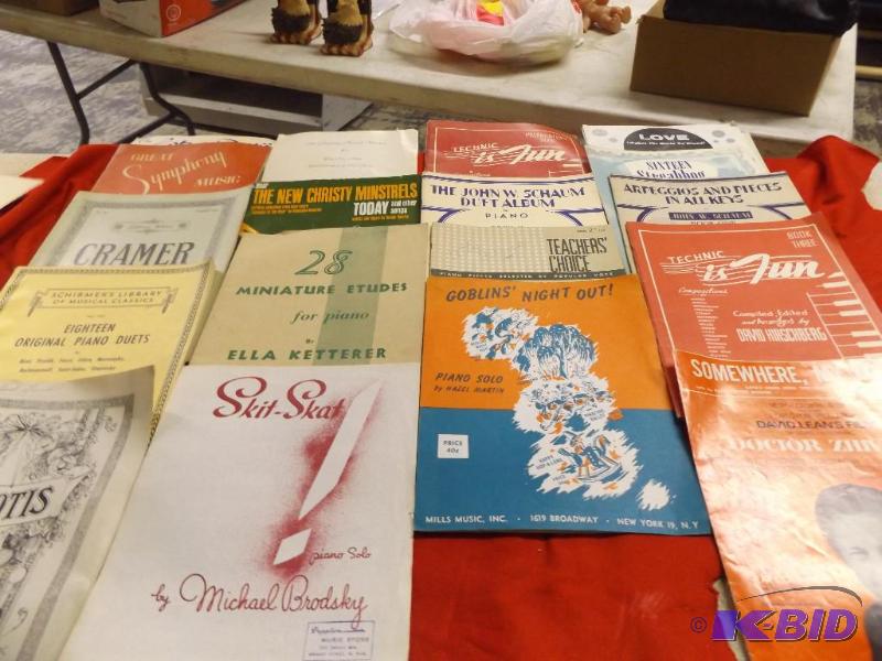 lot 187 image: Sheet music and song books...