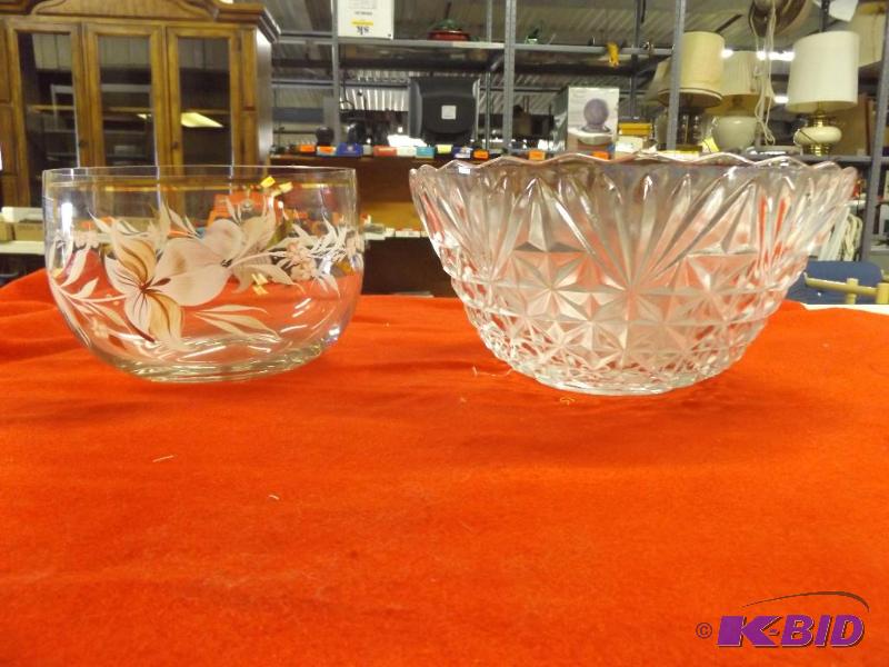 lot 198 image: Two glass serving bowls...