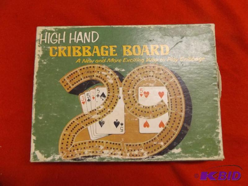 lot 210 image: Old 29 Cribbage board...