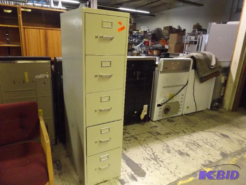 lot 219 image: 5 drawer HON filing cabinet...