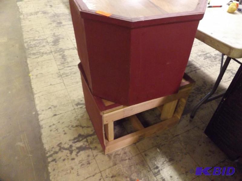 lot 221 image: pair of homemade side tables...