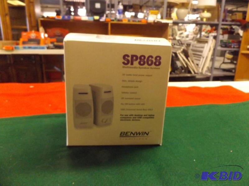 lot 232 image: Benwin SP868 Computer Speakers, new in box...