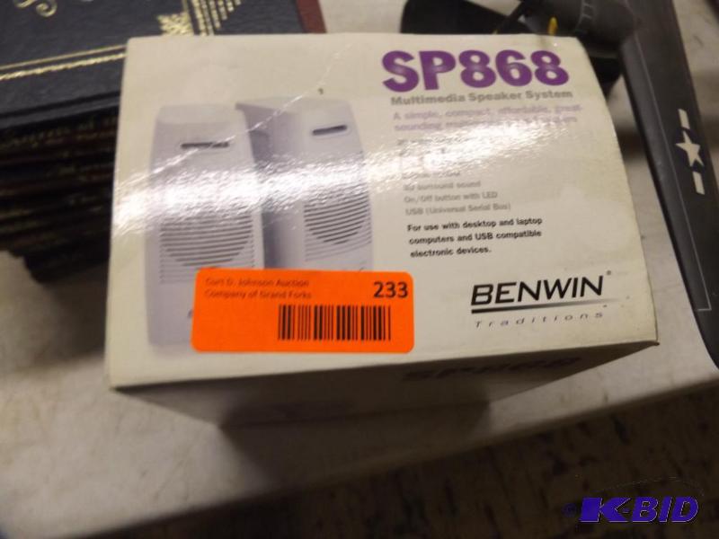 lot 233 image: Benwin SP868 Computer Speakers, new in box...