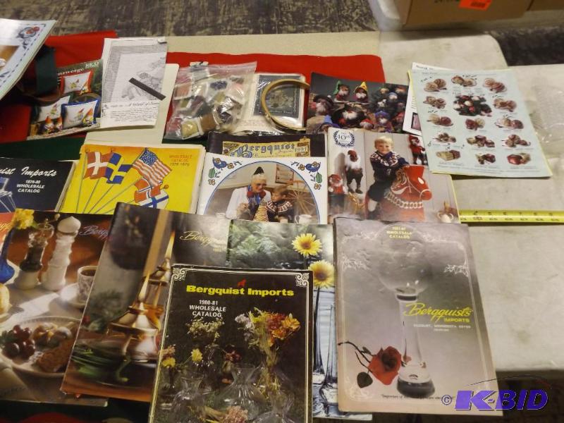 lot 257 image: Begquist Import Catalogs, Craft Items...