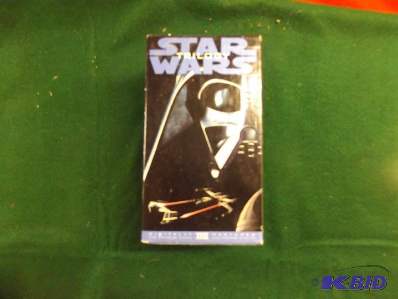 lot 265 image: Star Wars VHS Box set and VHS Rewinder...