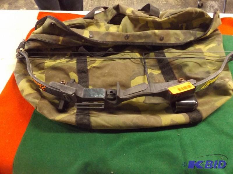 lot 78 image: Bow with duffel bag...