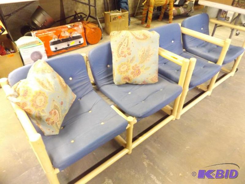 lot 91 image: Two Chairs and a two seater. would make great...
