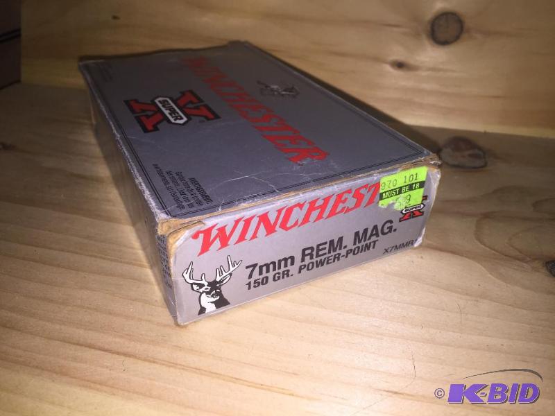 12 Rounds of Winchester Super X 7mm Mag, 150 ...