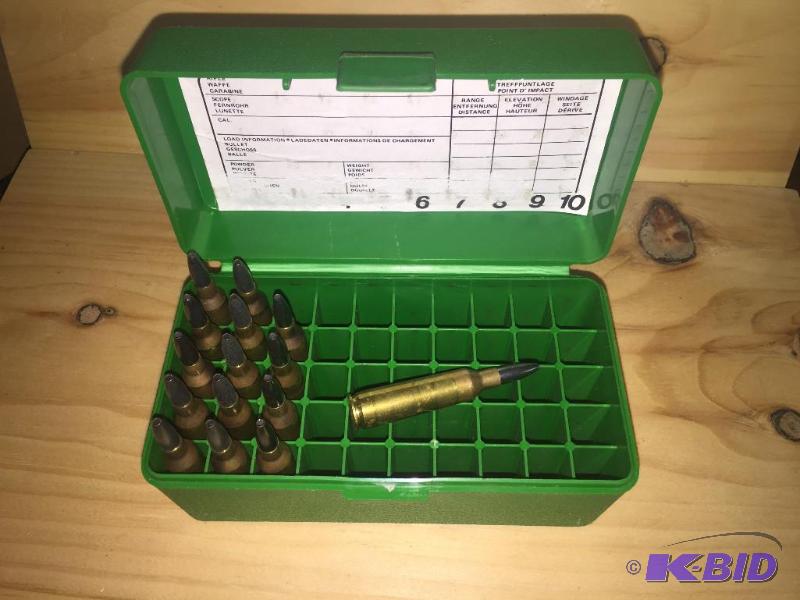 15 rounds of Federal 22-250, 52 gr HP SPR...