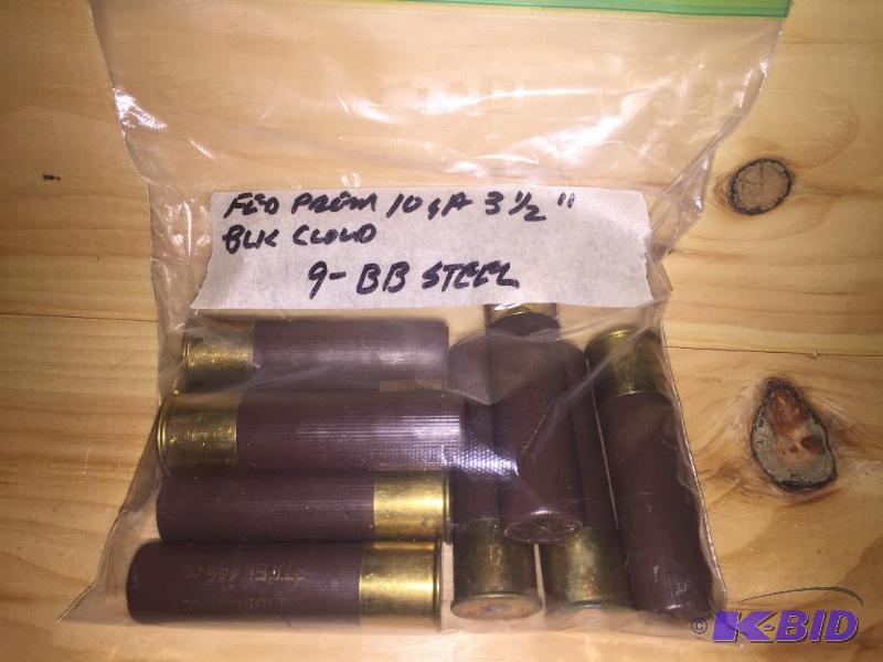 9 rounds of Federal Premium 10 GA, 3.5 inch B...