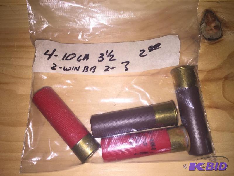 4 rounds of 10 GA, 3.5 inch...