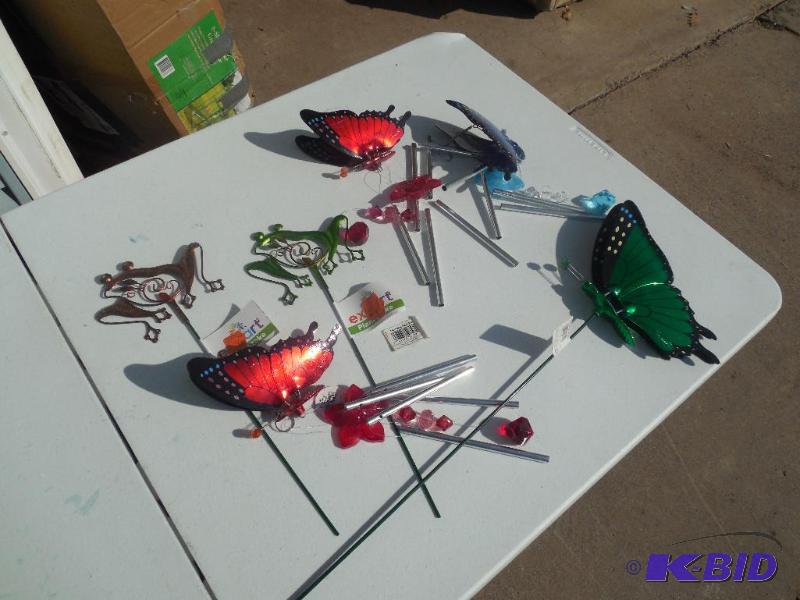 Assorted Lawn Ordiments , chimes,