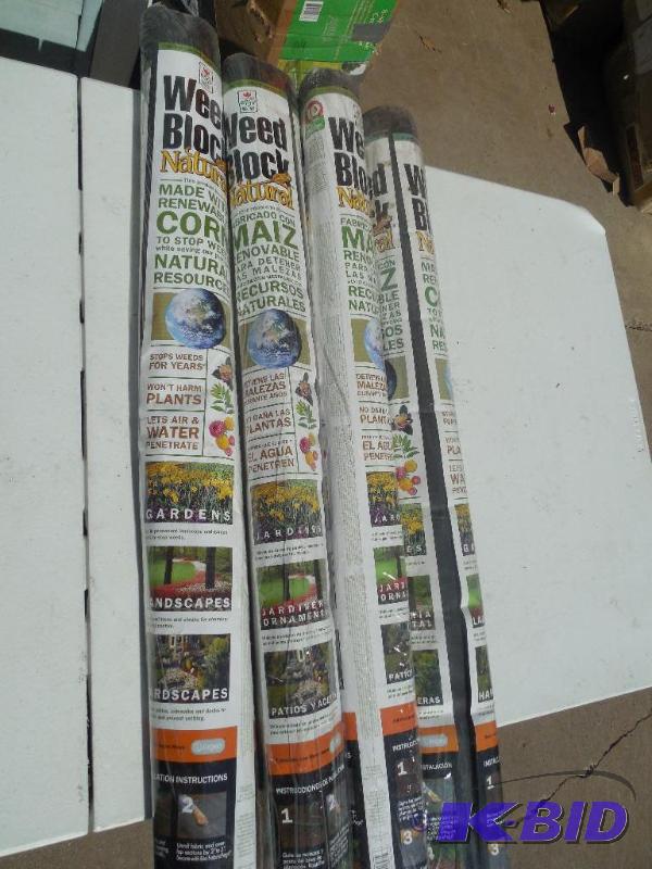 4 Rolls of Easy Gardner Weed Block Fabric