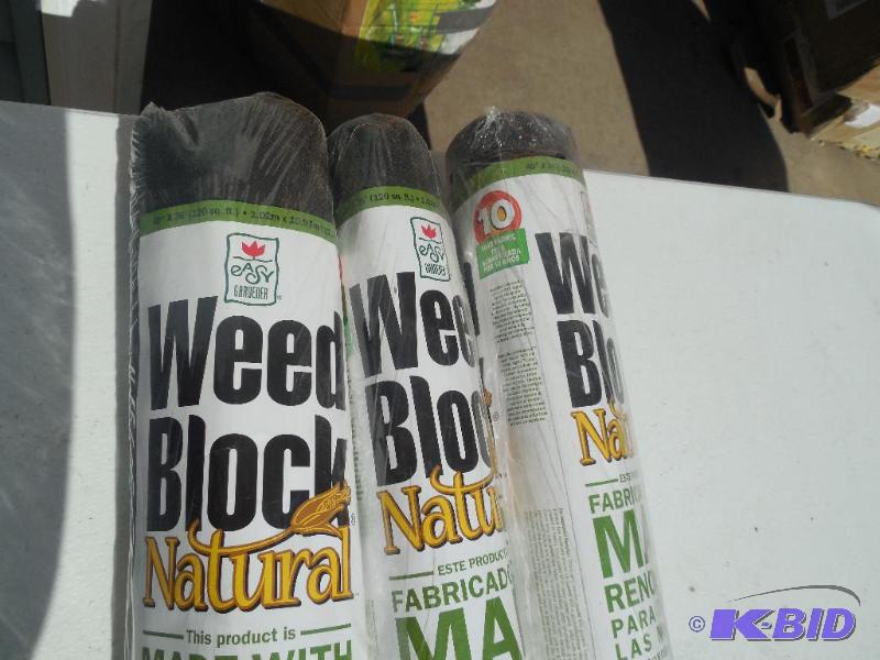 3 Rolls of Easy Gardner Weed Block Fabric