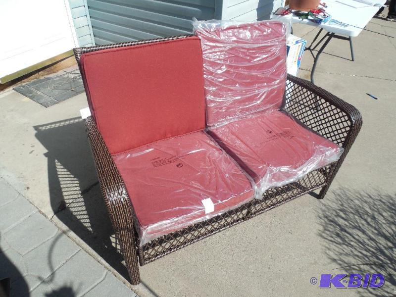 Loveseat Patio sofa with cushions