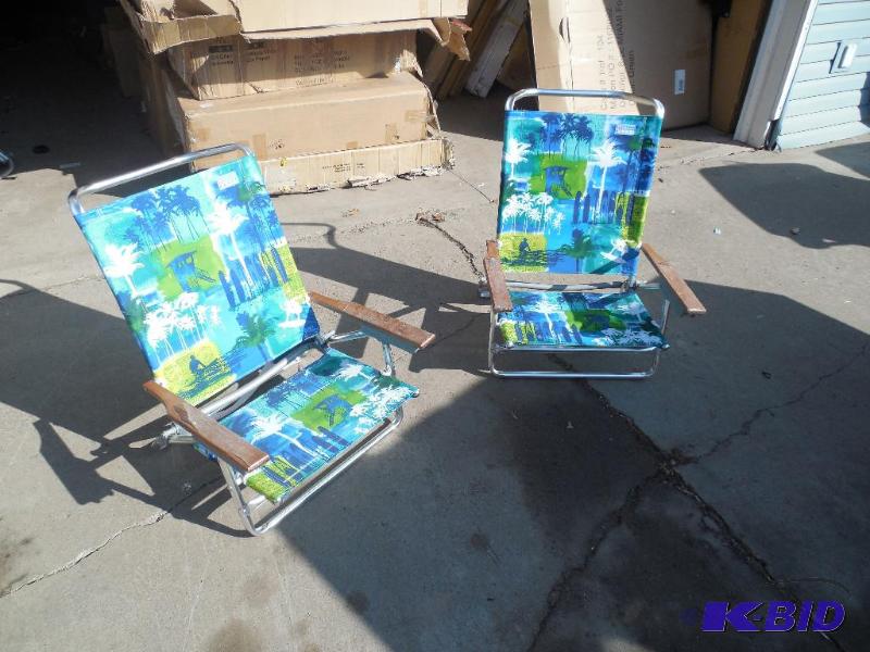 2 Classic 5 Positon High Back Beach Chair