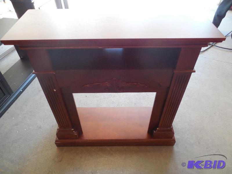 lot 12 image: McLeland Design Cherry  Media Fireplace  Entertainment Center