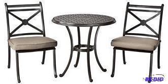 lot 24 image: New 3pc Smith and Hawken SunSharp Patio Bistro Set