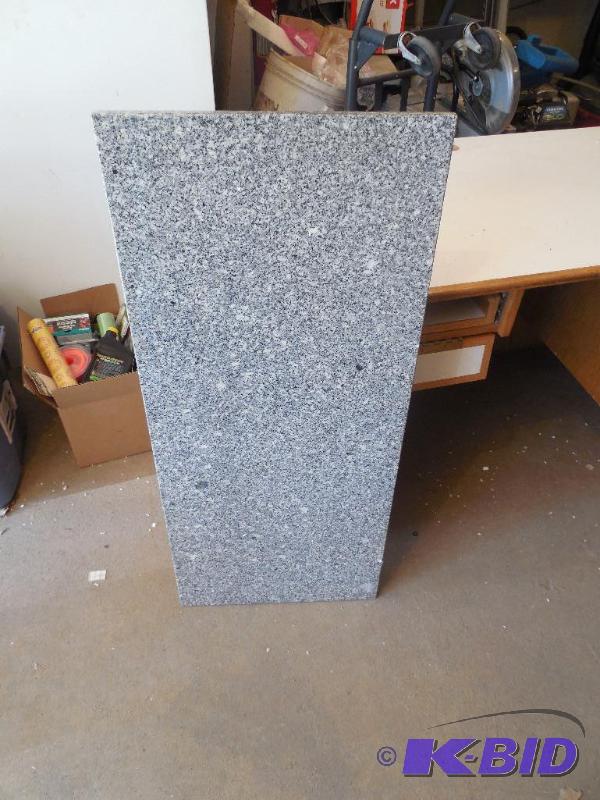 lot 28 image: Hayneedle Solid Granite Top 18 x 42