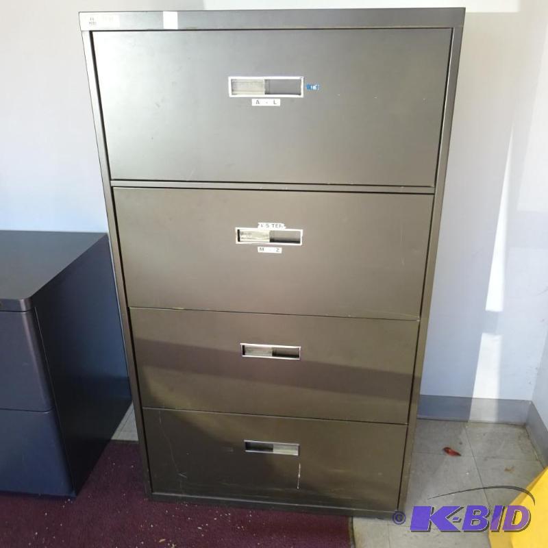 30&quot Metal 4 Drawer Lateral File...