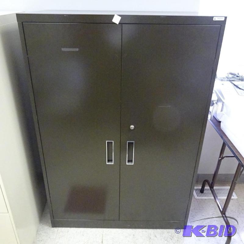 2 Door Metal Cabinet 3 Shelves 36 X 18 X 53...