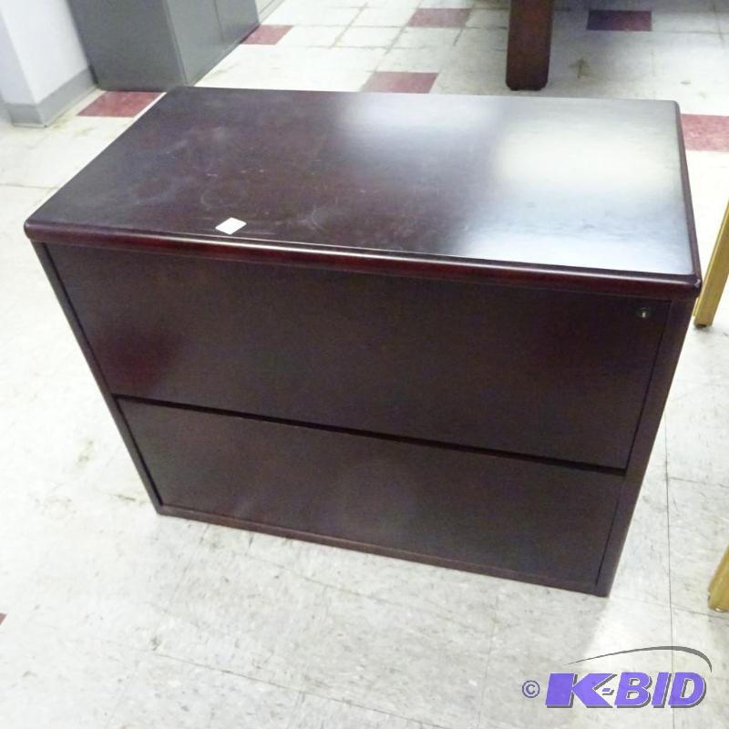 37&quot Wood 2 Drawer Lateral File...