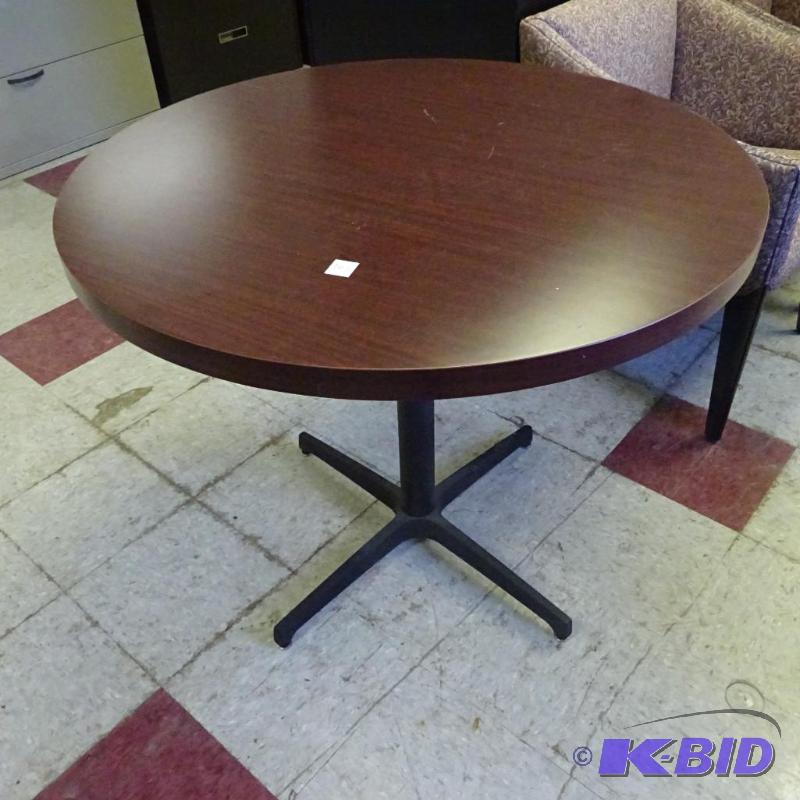 36&quot Round Metal Framed Table...