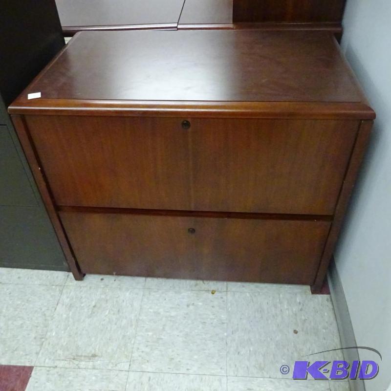 36&quot Wood 2 Drawer Lateral File...